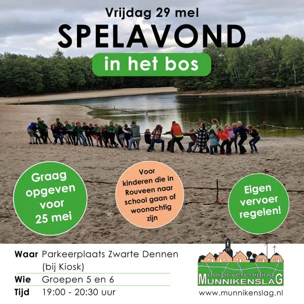 Spelavond in het bos 2026